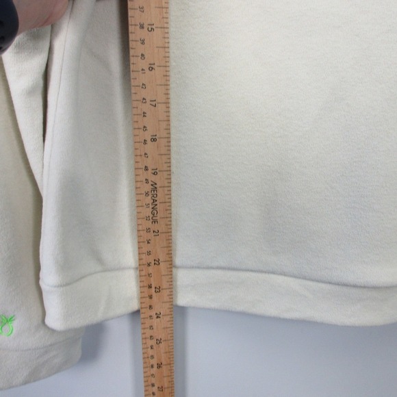 Dudley Stephens Sweatshirt Fleece Pullover Women M Ivory Tuckernuck Lounge 242 - Picture 6 of 11